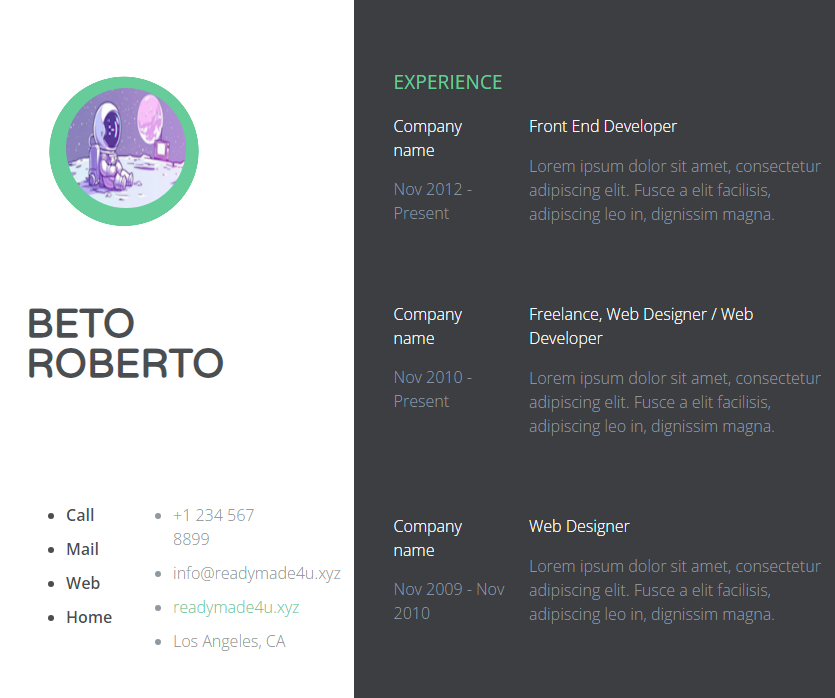 Resume Classic